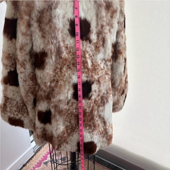 Vintage Faux Fur Animal Print Coat - Picture 3 of 5